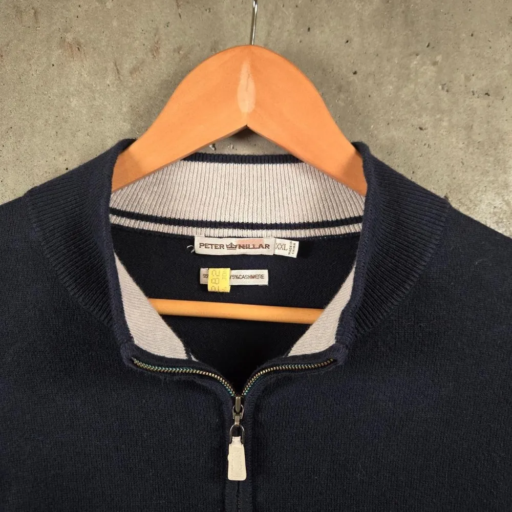 Peter Millar Navy Quarter-Zip Sweater by Peter Millar, photographed by Sniffing Dog Vintage